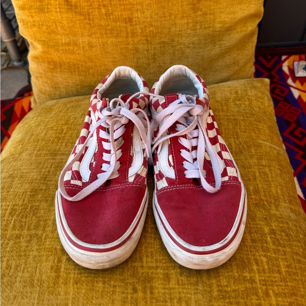 Checkered vans size 7
